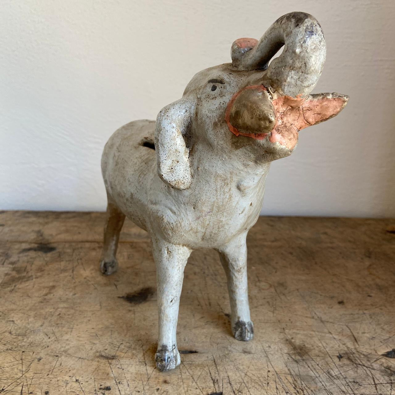 Vintage Elephant Ceramic Piggy Bank