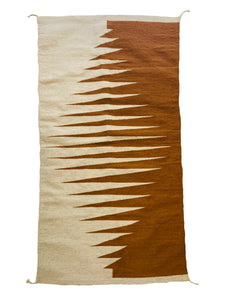 Zapotec wool rug made from natural dye *walnut dye*