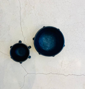 Black clay bowls made in Oaxaca