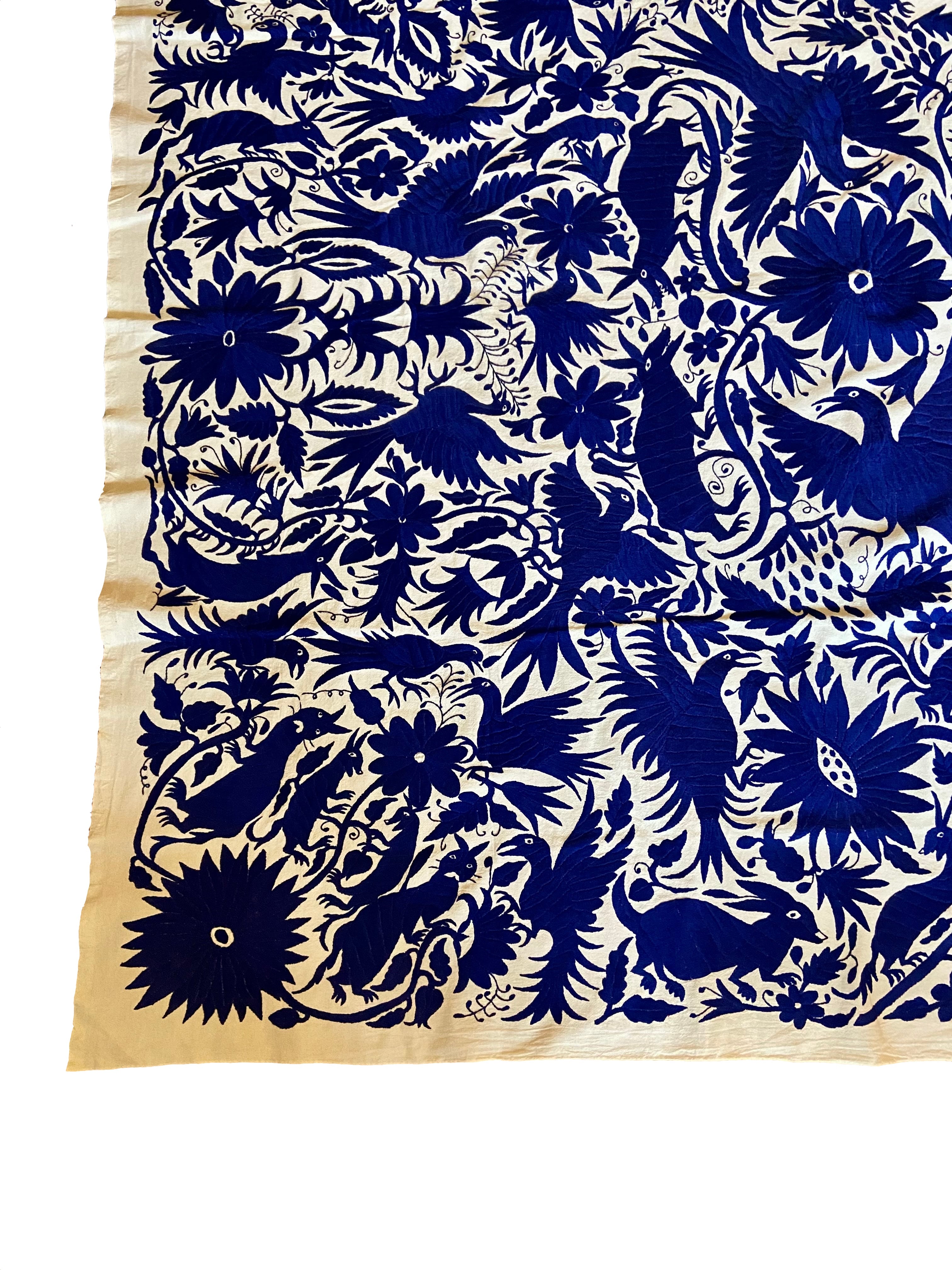 Jumbo Otomi Tapestry - Royal Blue