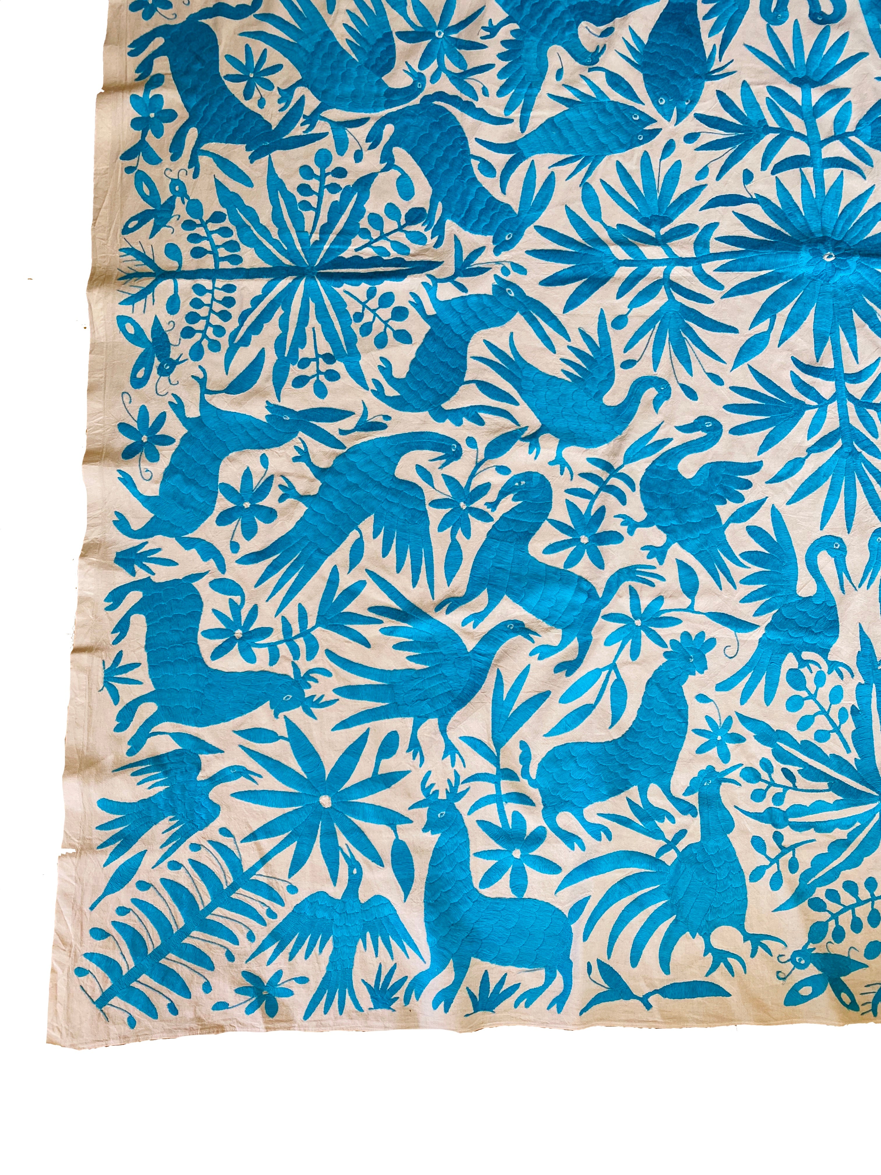 Jumbo Otomi Tapestry -Turquoise