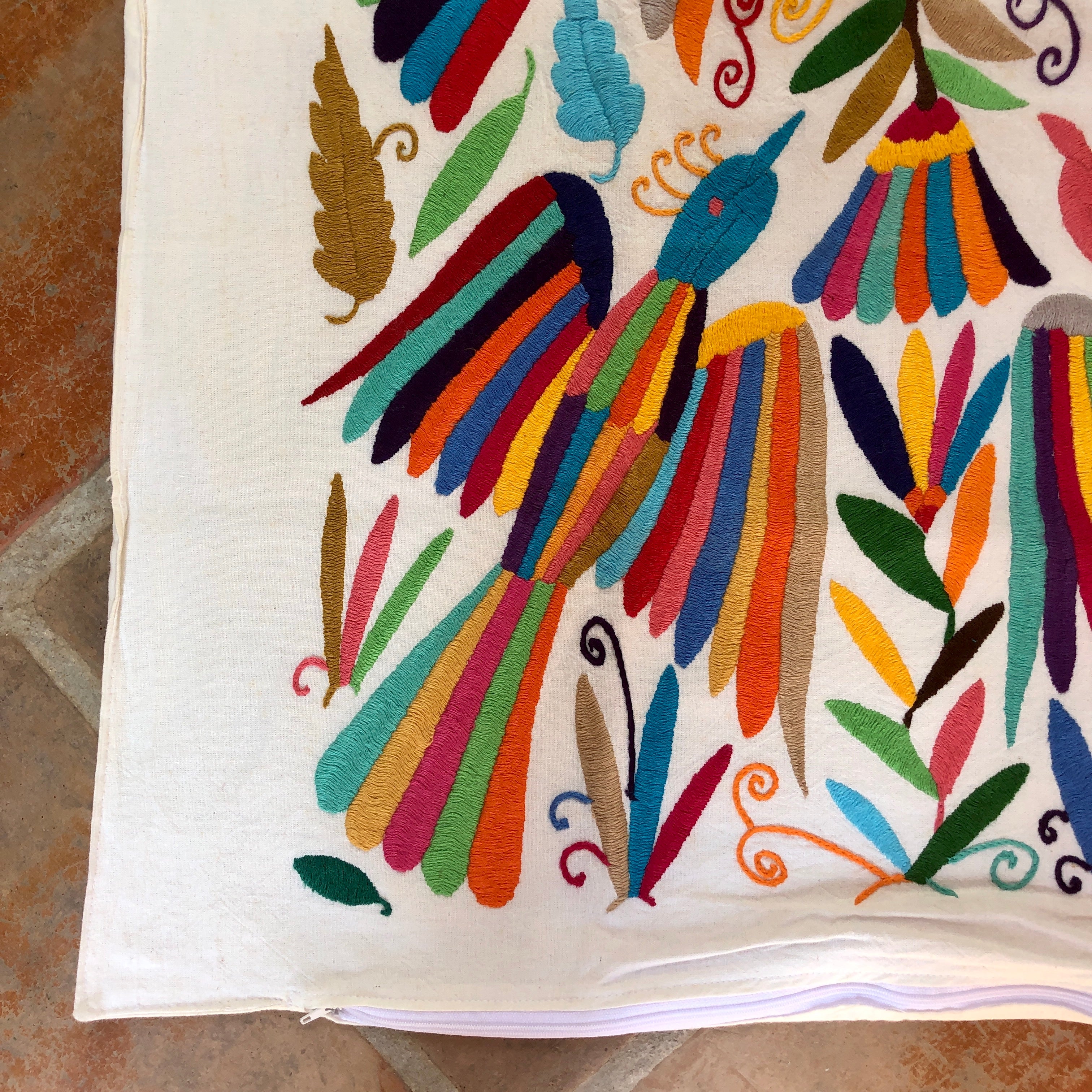 Large Otomi pillow cover -MULTI
