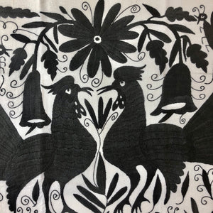 Large Otomi pillow cover -GRAY