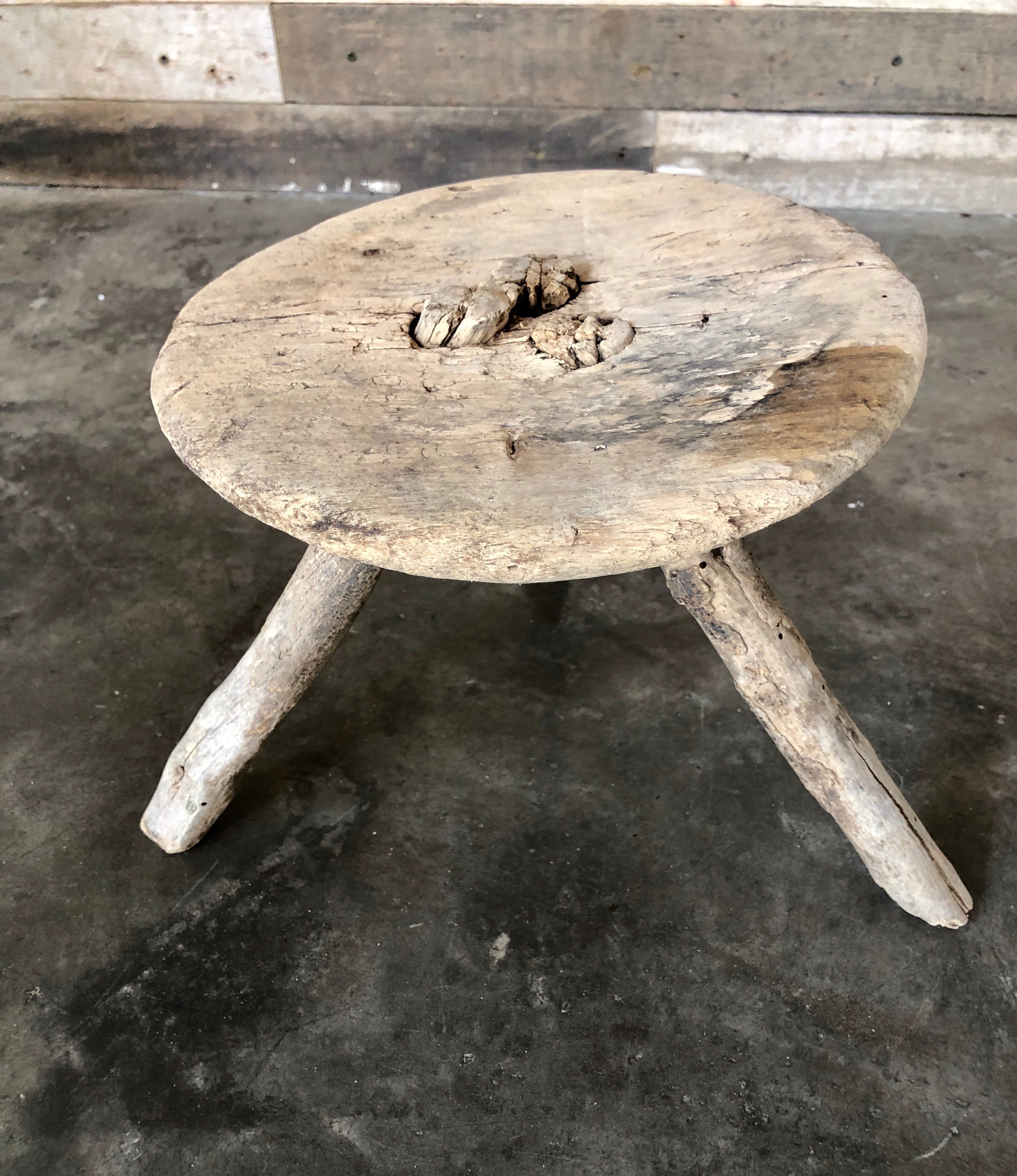 1970's primitive style stool - Made in Mexico